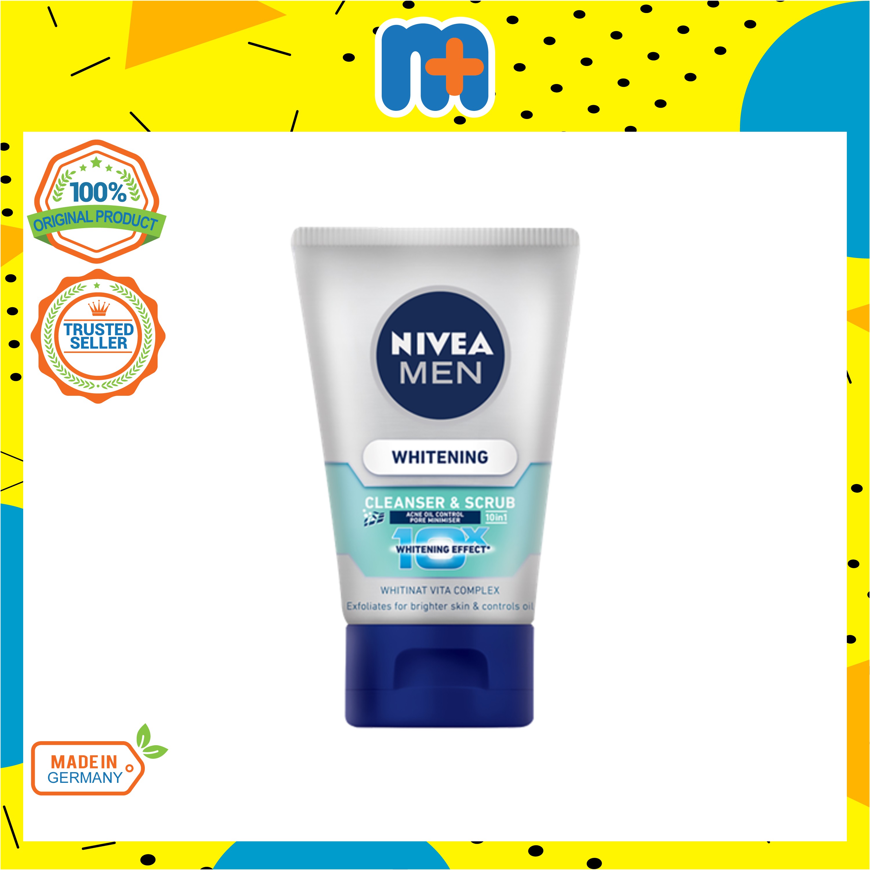 NIVEA MEN Acne Oil Control Cleanser & Scrub 100ml